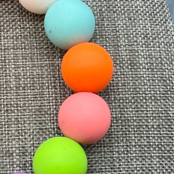 Silicone Beaded Bracelet 7 In Round Babies Parents Mother Colorful Modern Retro - Picture 3 of 6